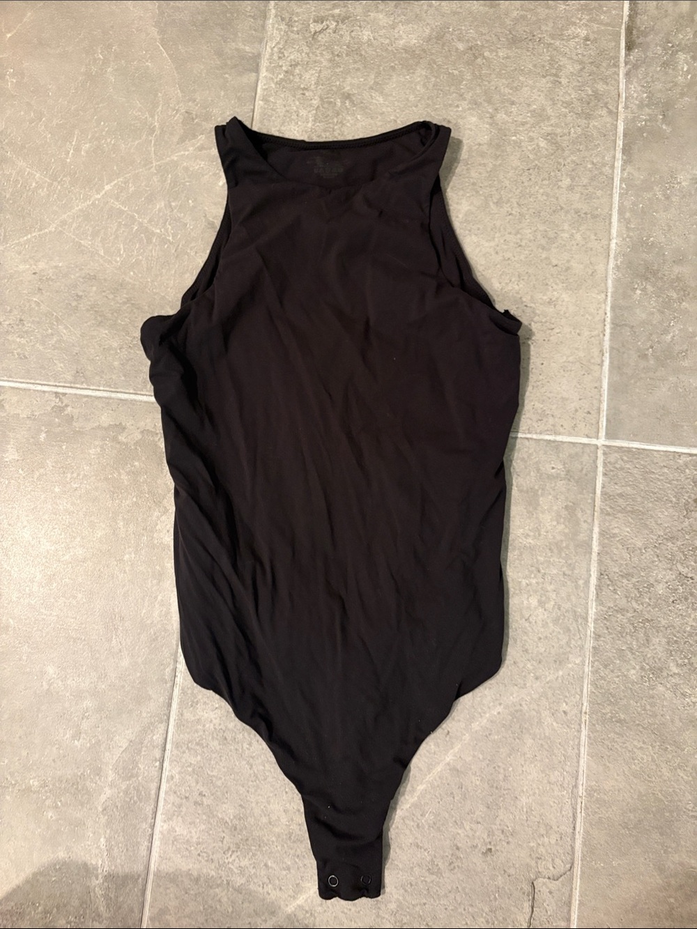 SKIMS Black Sleeveless High-Neck Bodysuit